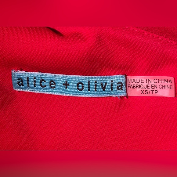 Alice + Olivia Red Ruched Bodycon Dress - Picture 5 of 9